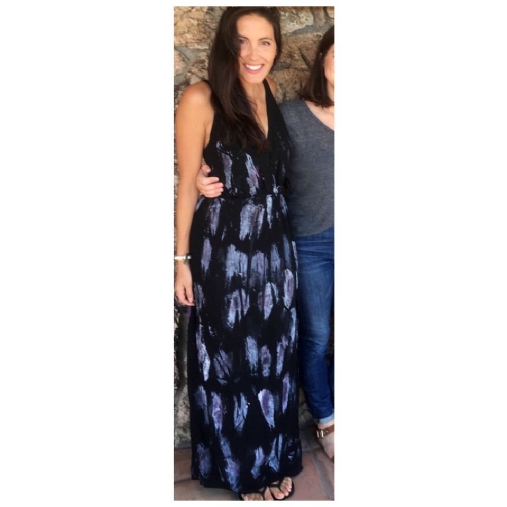 Cross front maxi dress